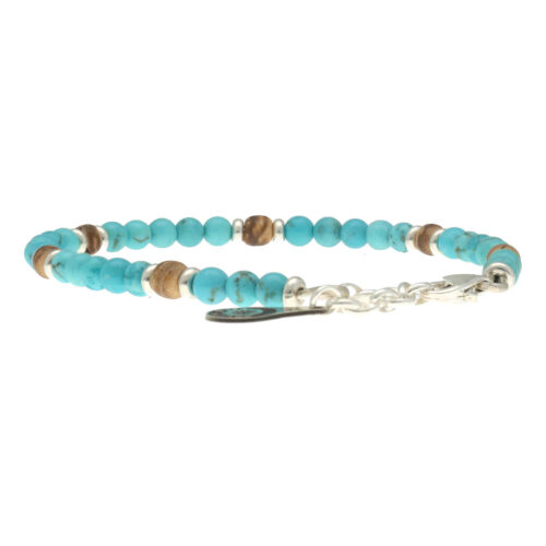 Armband Bohemian B4 – Turquoise – Sterling Zilver